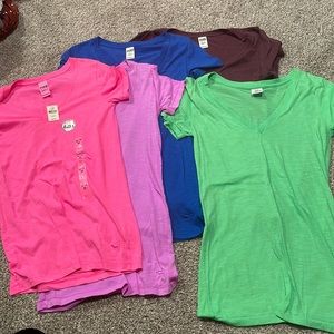 Victoria secret pink v neck shirts